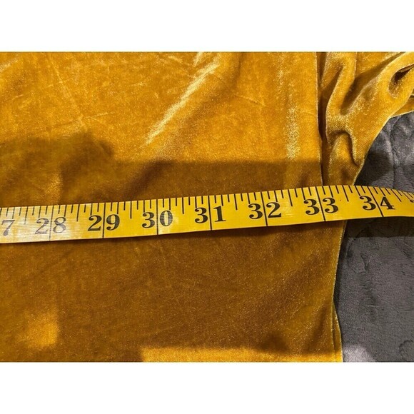 Suzanne Betro Gold Velvet Floral Embroidered Open Cardigan Size 3XL - Picture 9 of 11
